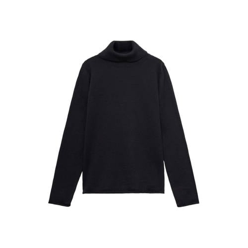 Mango Kids coltrui zwart fijn gebreid afbeelding