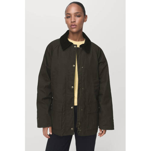 Mango trenchcoat kaki afbeelding