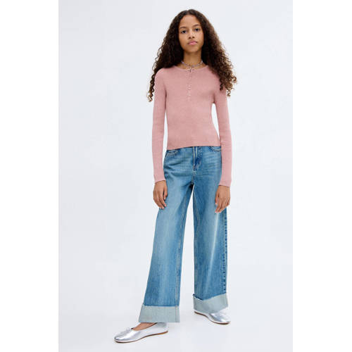 Mango Kids trui roze fijn gebreid afbeelding