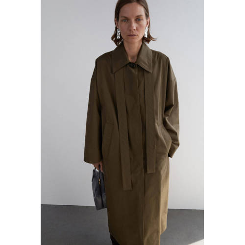 Mango trenchcoat bruin afbeelding