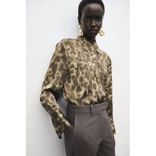 Mango blouse bruin afbeelding