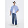 ONLY & SONS loose fit gestreept overhemd - blauw