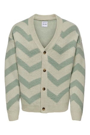 cardigan gebreid beige