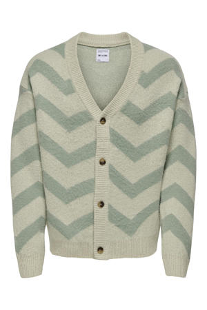 cardigan gebreid beige