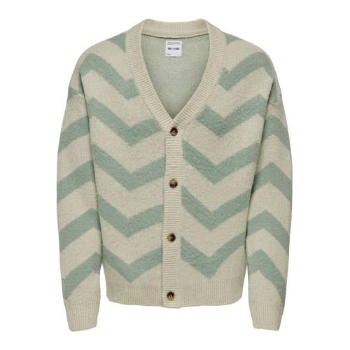 ONLY & SONS cardigan gebreid beige afbeelding