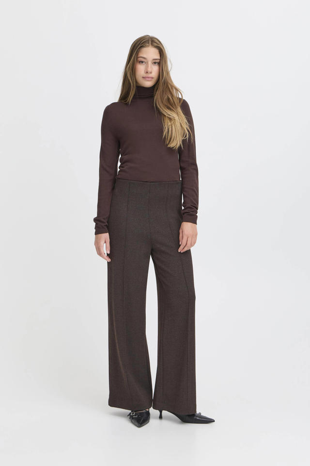 ICHI dames Zakelijke broek Ihkate Sus Wide Pa