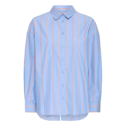 ICHI gestreepte blouse blauw afbeelding