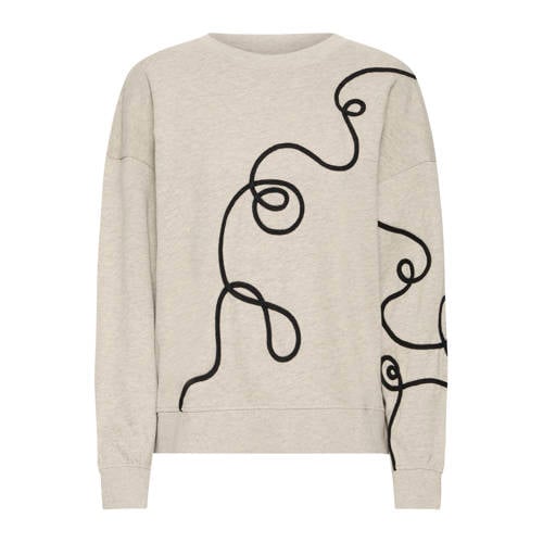 ICHI pullover beige afbeelding