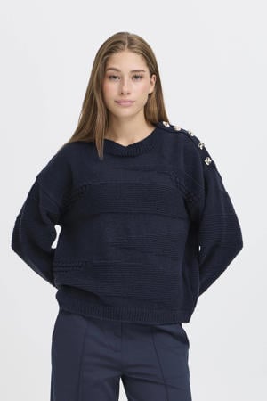 gebreide trui donkerblauw
