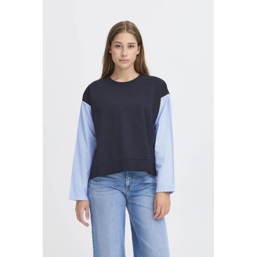 ICHI sweater donkerblauw afbeelding