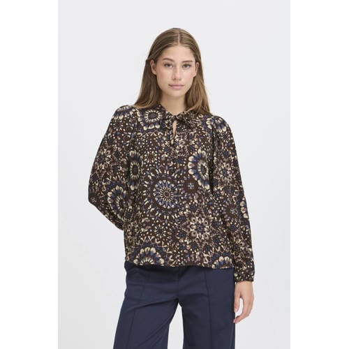 ICHI blouse bruin afbeelding