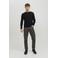 JACK & JONES ESSENTIALS trui fijn gebreid zwart