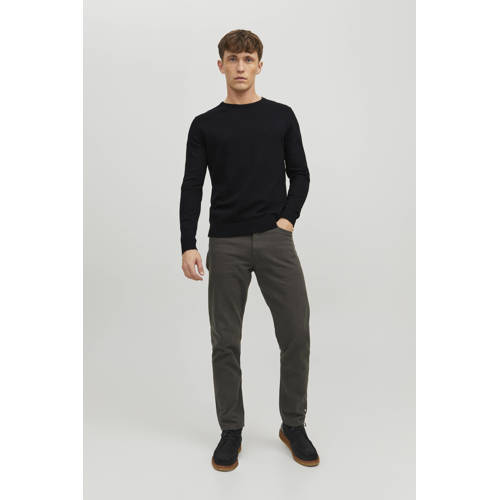 JACK & JONES ESSENTIALS trui fijn gebreid zwart afbeelding