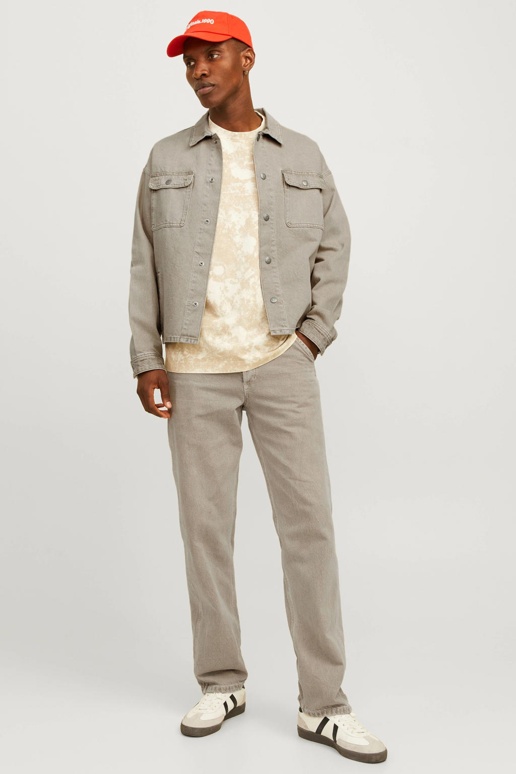 JACK & JONES JEANS INTELLIGENCE JJIEDDIE JJWORKER loose fit jeans winter twig