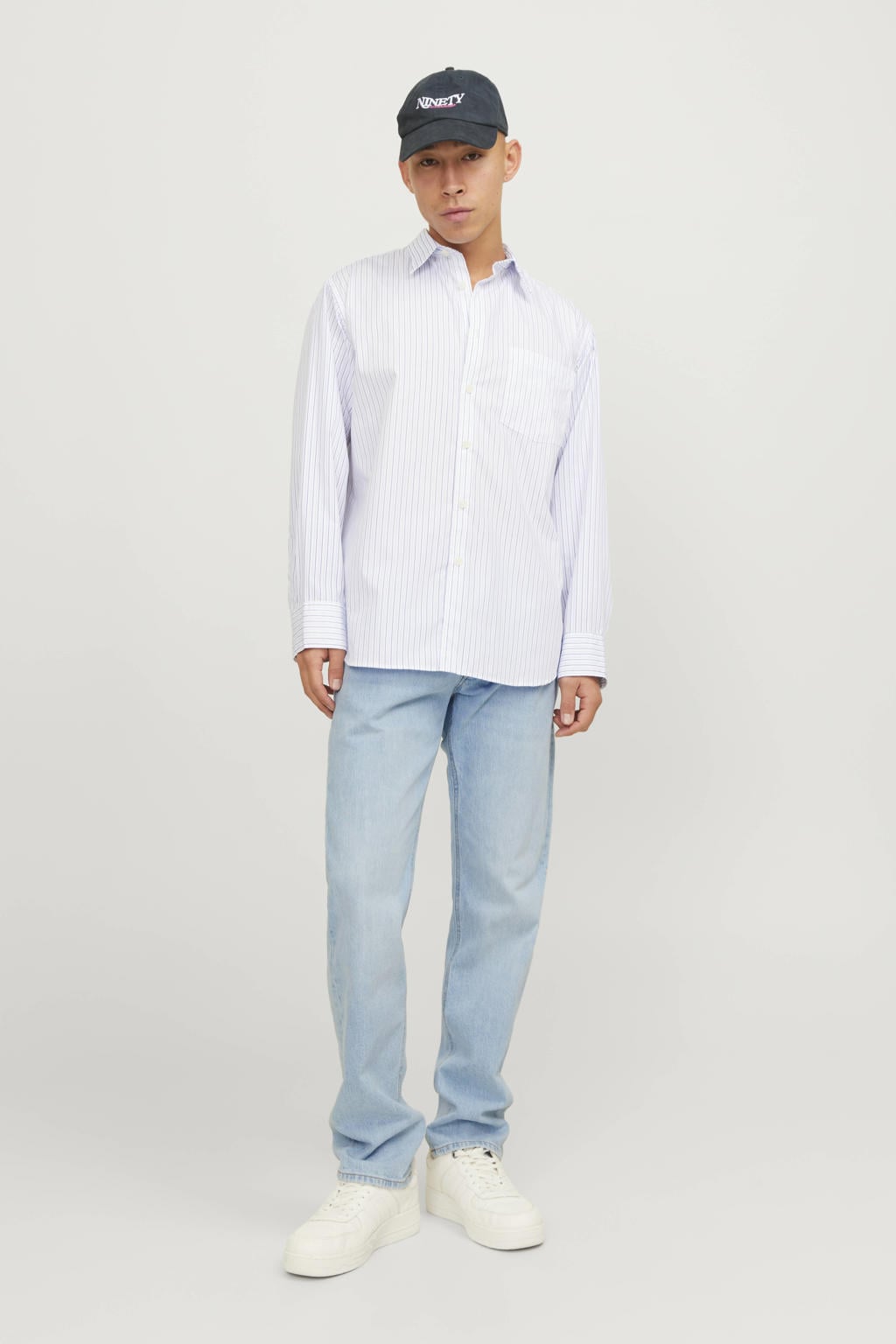 JACK & JONES JEANS INTELLIGENCE tapered jeans - blue denim