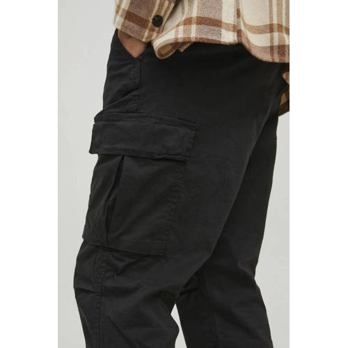 JACK & JONES PANTS STUDIO tapered cargo broek zwart afbeelding
