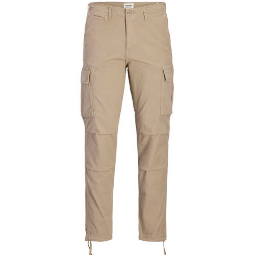 JACK & JONES PANTS STUDIO tapered cargo broek beige afbeelding