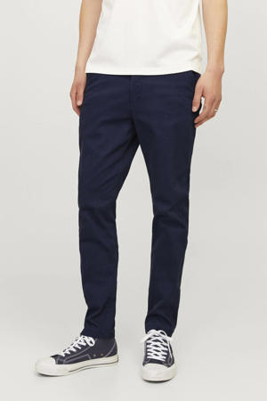 slim chino donkerblauw