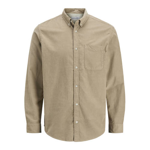 JACK & JONES ESSENTIALS regular casual overhemd beige afbeelding