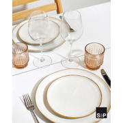 thumbnail: Salt & Pepper Serviesset Artisan Wit 12-delig / 4 personen - 4 dinerborden, 4 ontbijtborden en 4 kommen