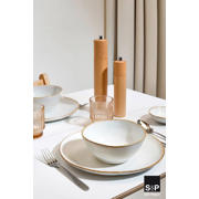 thumbnail: Salt & Pepper Serviesset Artisan Wit 12-delig / 4 personen - 4 dinerborden, 4 ontbijtborden en 4 kommen