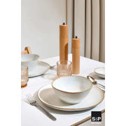 thumbnail: Salt & Pepper Serviesset Artisan Wit 12-delig / 4 personen - 4 dinerborden, 4 ontbijtborden en 4 kommen