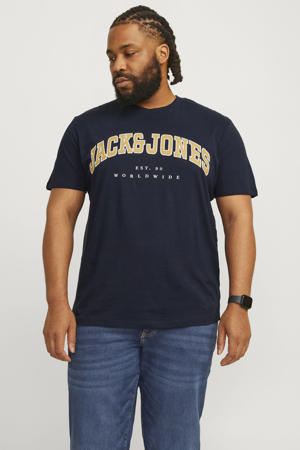 regular T-shirt Plus Size donkerblauw