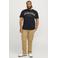 JACK & JONES PLUS SIZE regular T-shirt Plus Size zwart