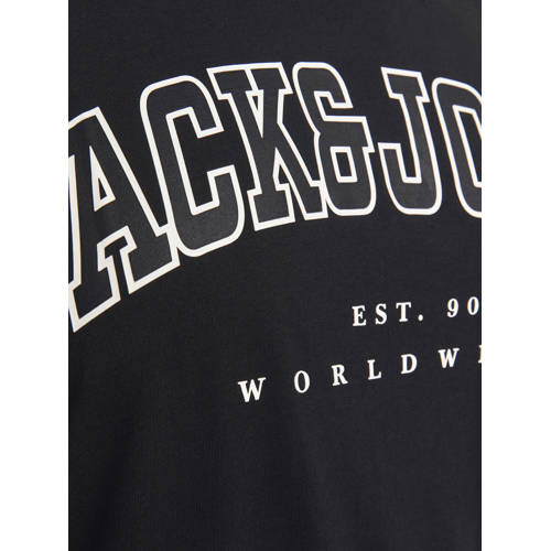 JACK & JONES PLUS SIZE relaxed T-shirt zwart afbeelding