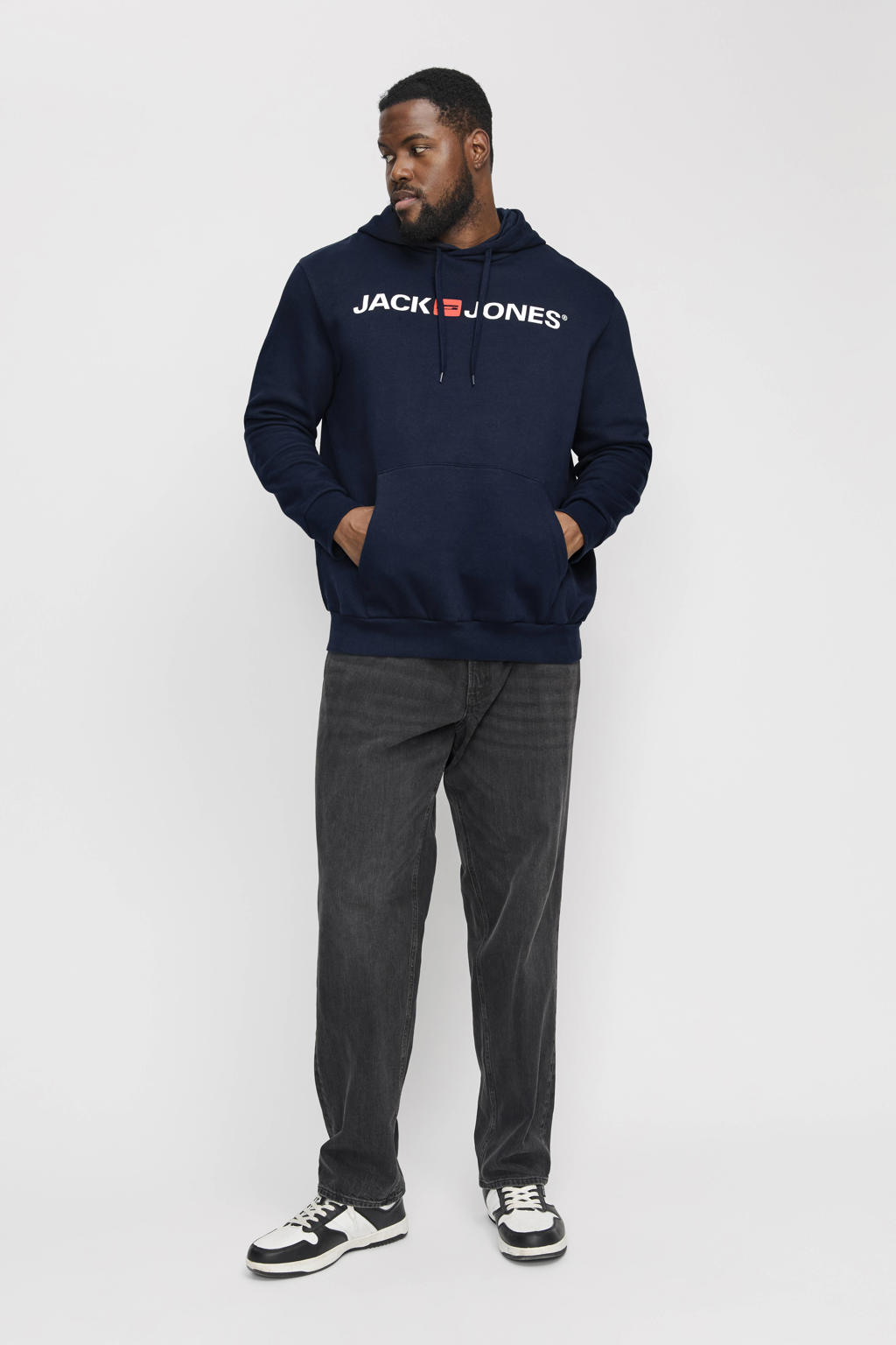 JACK & JONES PLUS SIZE hoodie Plus Size donkerblauw