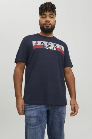 regular T-shirt donkerblauw