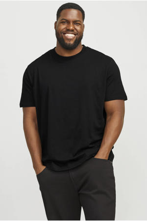 regular T-shirt zwart