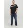 JACK & JONES PLUS SIZE regular T-shirt zwart