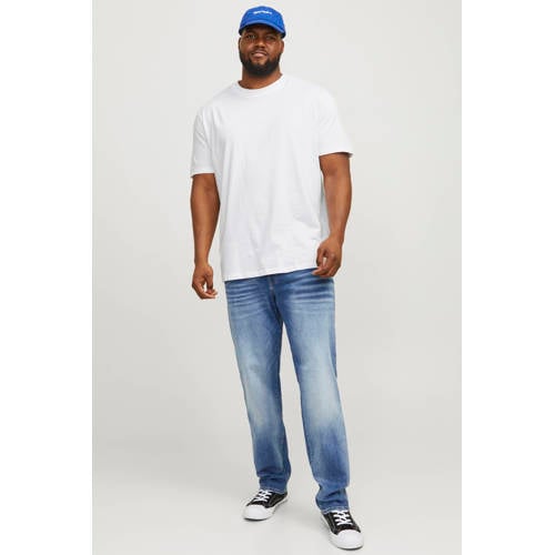 JACK & JONES PLUS SIZE regular T-shirt wit afbeelding