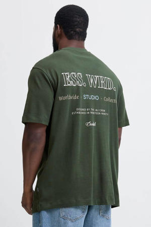 loose T-shirt donkergroen