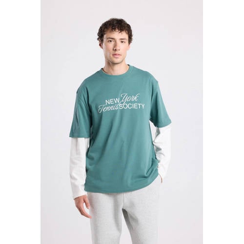 America Today relaxed T-shirt groen afbeelding