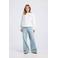 America Today high waist wide leg jeans medium blue denim