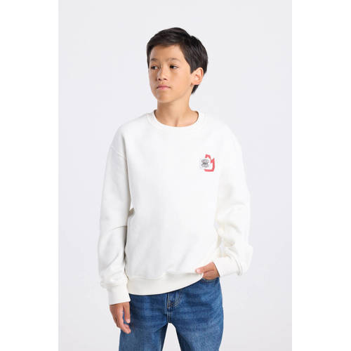 America Today sweater met backprint wit afbeelding