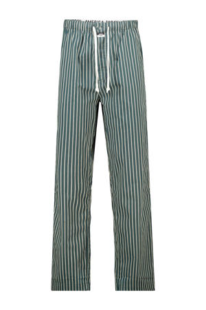 pyjamabroek Lio groen/wit