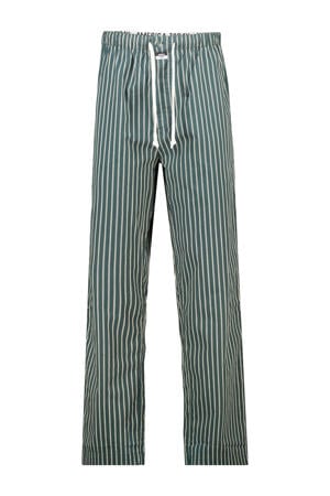 pyjamabroek Lio groen/wit