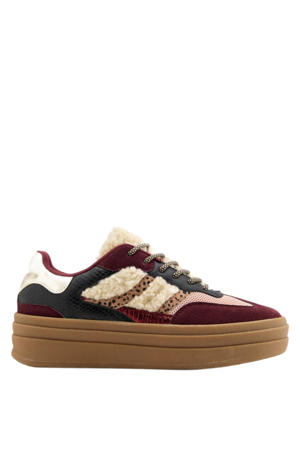 sneakers bordeaux/ecru