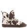 Graceland gevoerde enkelboots met koeienprint bruin/ecru