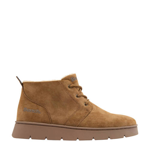 Bench gevoerde veterboots cognac afbeelding