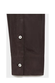 thumbnail: Mango zijden blouse donkerbruin