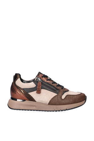 Comfort Optifit comfort suède sneakers beige/bruin