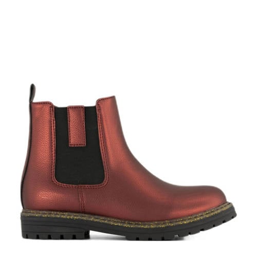 Graceland enkelboots rood metallic afbeelding