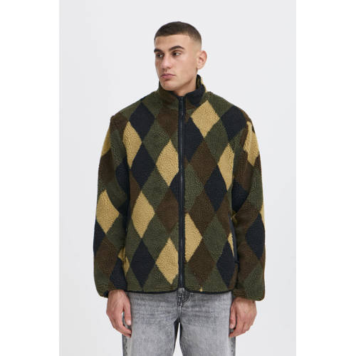 Solid teddy jas groen afbeelding