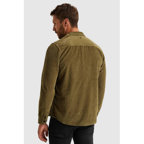 PME Legend overshirt met textuur kaki afbeelding