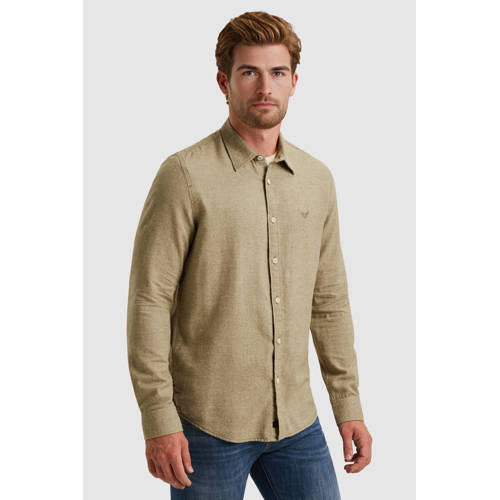 PME Legend regular casual overhemd groen afbeelding