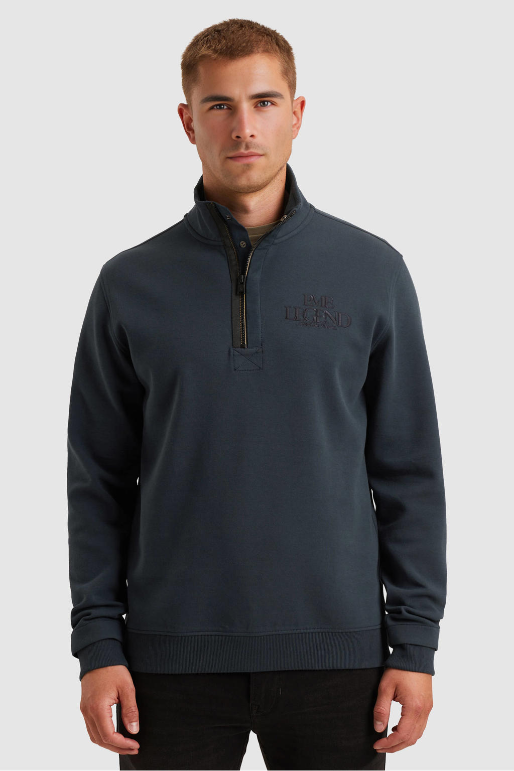 PME Legend sweater donkerblauw
